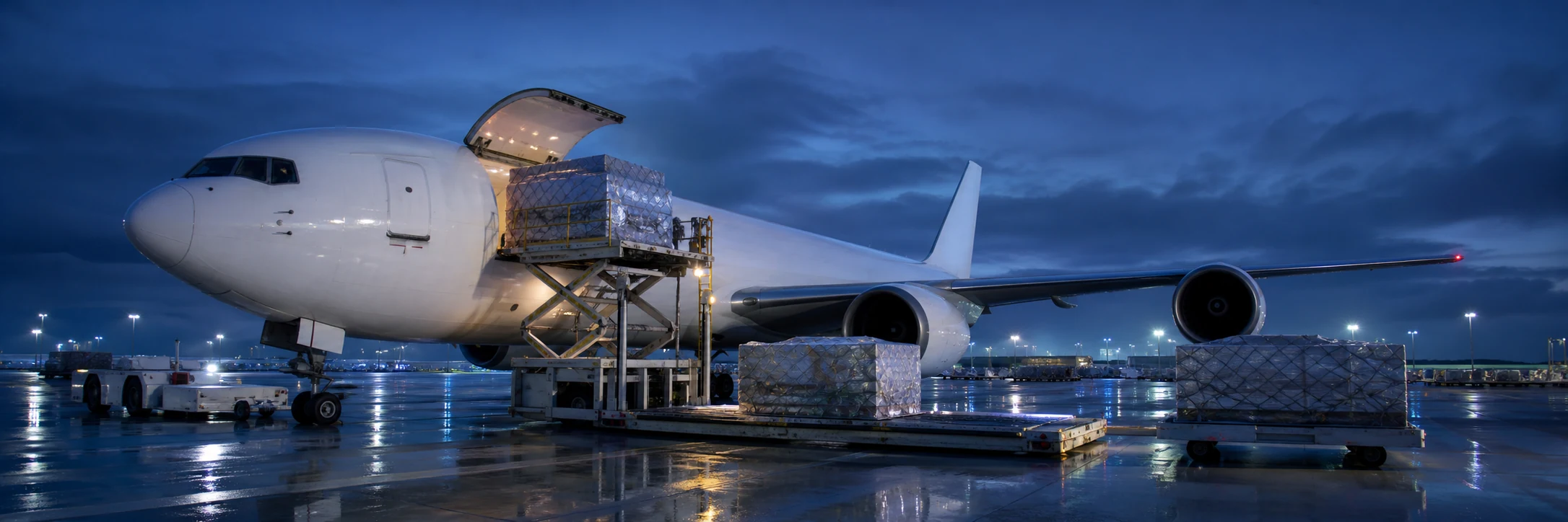International cargo operations supporting business shipments from Pakistan